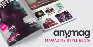 Anymag – Magazine Style WordPress Blog Theme