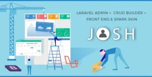 Josh Laravel Admin Template + Front End + CRUD