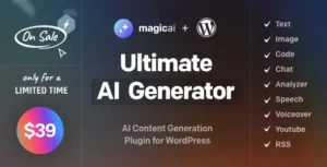 MagicAI for WordPress AI Text, Image, Chat, Code, and Voice Generator
