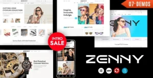 Zenny Jewelry, Watches & Glasses Elementor WooCommerce Theme