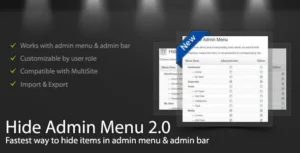 WordPress Hide Admin Menu Plugin