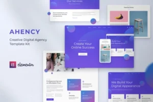 AHENCY – Creative Digital Agency Elementor Template Kit