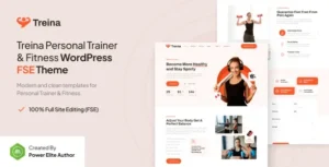 Treina – Personal Trainer & Fitness FSE WordPress Theme
