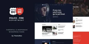 Police & Fire  – Department and Security Business WordPress Theme