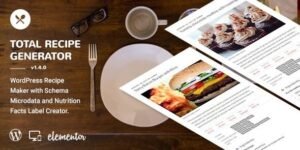Total Recipe Generator – WordPress Recipe Maker and Nutrition Facts
