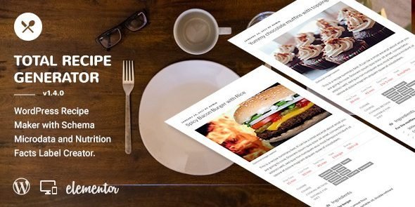 Total Recipe Generator - WordPress Recipe Maker with Schema and Nutrition Facts