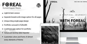 Foreal  – Director, Writer WordPress Theme