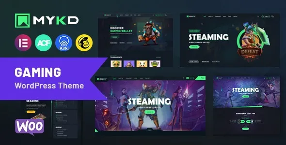 MYKD eSports and Gaming NFT WordPress Theme