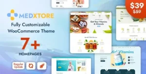 MedXtore – Pharmacy, Medical & Beauty Elementor WooCommerce Theme