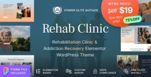 Rehab Clinic - Addiction Recovery Center WordPress Theme