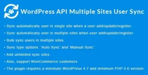WordPress API Multiple Sites User Sync