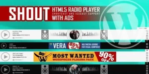 SHOUT- HTML5 Radio Player With Ads - ShoutCast and IceCast Support - WordPress Plugin