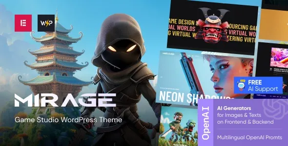 Mirage - Game Studio WordPress Theme