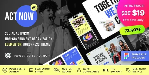 Act Now – Social Activism & NGO WordPress Theme