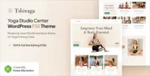 Tshivaga – Yoga Studio & Training Center FSE WordPress Theme