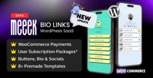 Meeek - Link in Bio SaaS (WordPress)