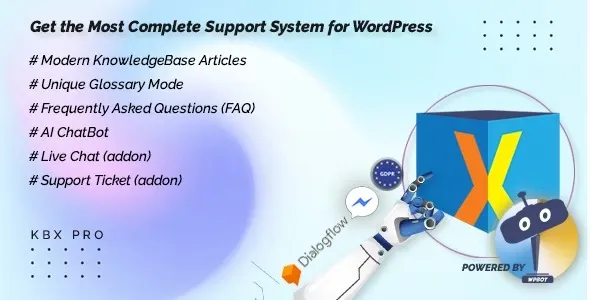 KBx Pro KnowledgeBase Glossary, FAQ & HelpDesk ChatBot