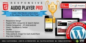 Responsive HTML5 Audio Player PRO – WordPress Plugin