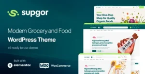 Supgor – Grocery Store and Food WordPress Theme