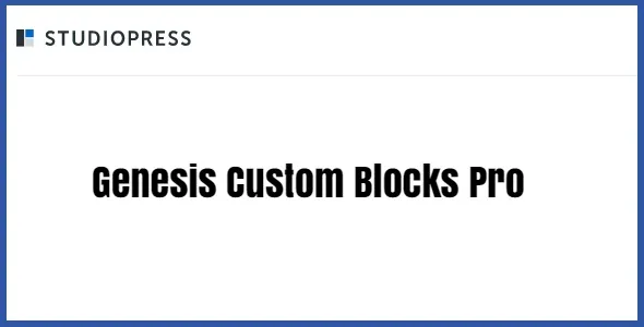 Genesis Custom Blocks Pro