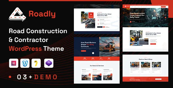 Roadly - Road Construction & Civil Engineering WordPress Theme